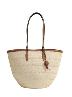 The Medium Basket in Cognac Natural Fiber