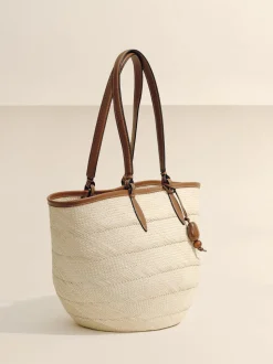 The Medium Basket in Cognac Natural Fiber