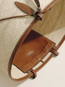 The Medium Basket in Cognac Natural Fiber