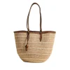 The Medium Basket in Striped Iraca