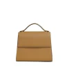 The Medium Top Handle in Camel Nappa