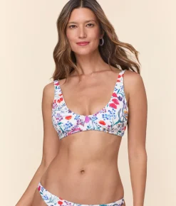 The Mila Bikini Top in Botanical Floral