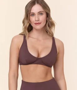 The Mila Bikini Top in Mink