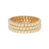 The Mini Square Stud Bracelet in Gold