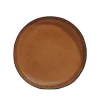 The Oversized Tray in Cognac Leather Lace Trim