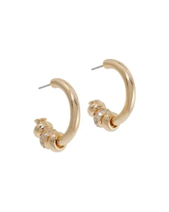 The Pave Slider Hoop Earring