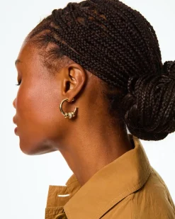 The Pave Slider Hoop Earring