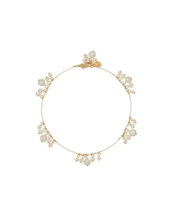 The Pearl Drip Drop Anklet Duo