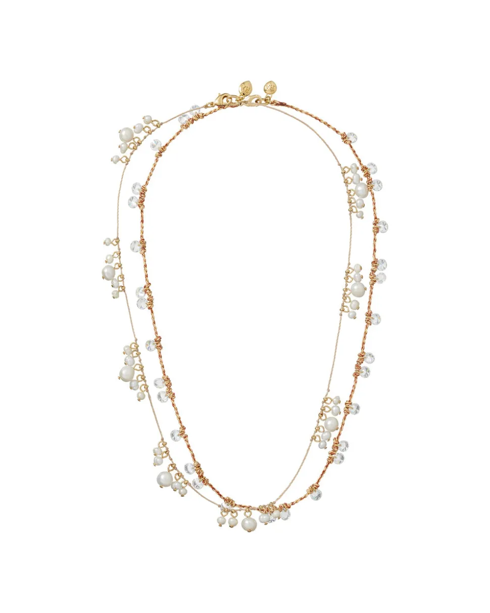 The Pearl Drip Drop Necklace Duo