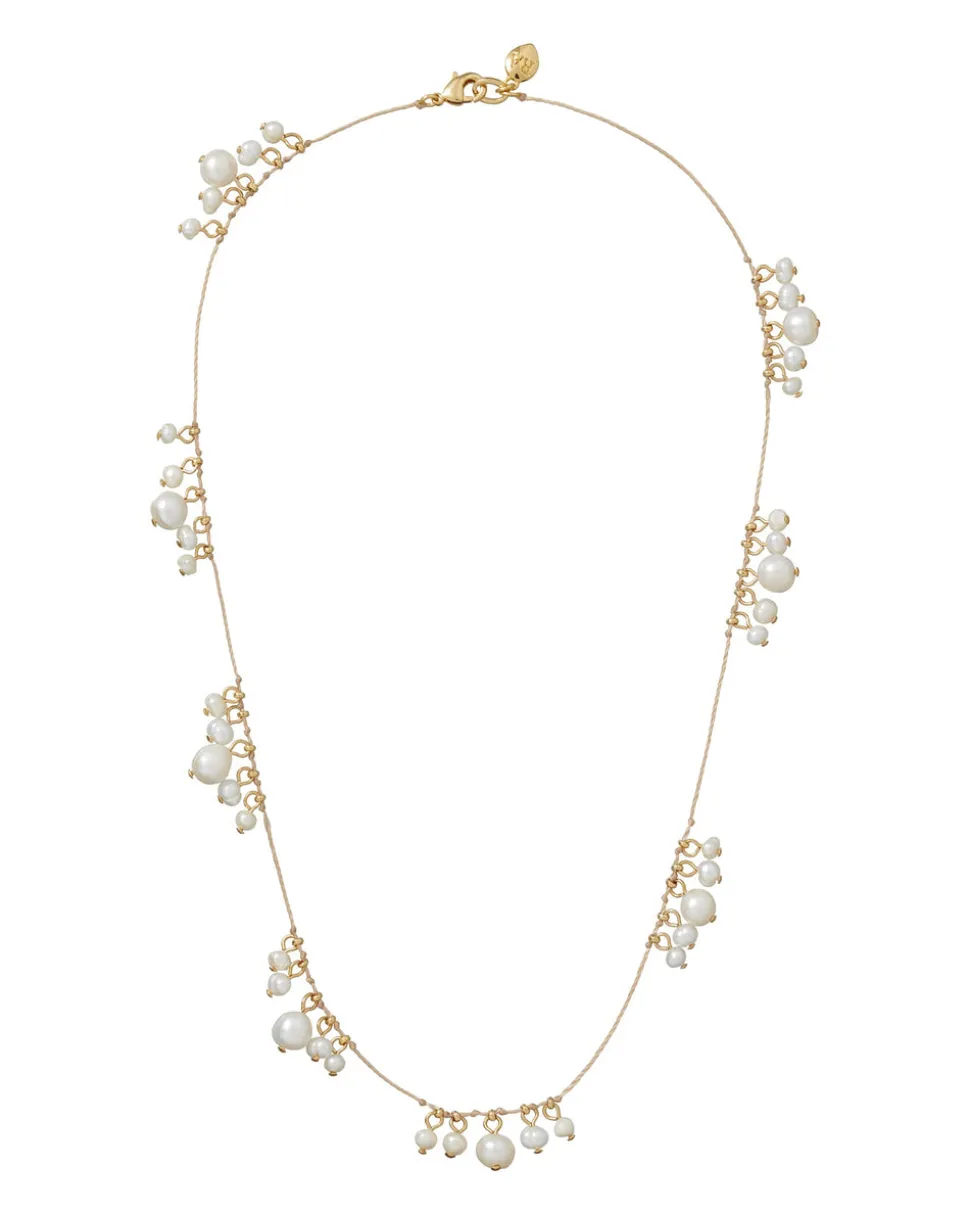 The Pearl Drip Drop Necklace Duo