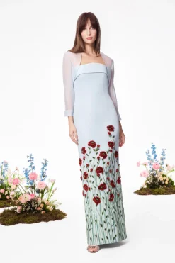 The Poppy Gown in Pale Blue