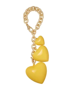 The Puffy Heart Bag Charm in Yellow