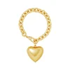 The Puffy Heart Bracelet in Gold