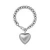 The Puffy Heart Bracelet in Silver