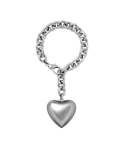 The Puffy Heart Bracelet in Silver
