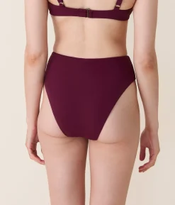 The 90s High Waist Bikini Bottom in Brandy