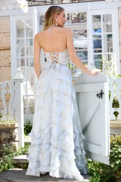 The Scarlette Dress in Victorian Blue Roses