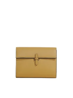 The Small Soft Clutch in Caramel Nappa