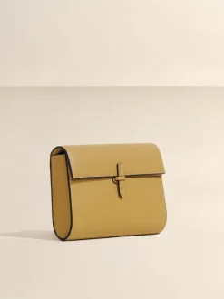 The Small Soft Clutch in Caramel Nappa