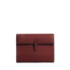 The Small Soft Clutch in Deep Red Nappa