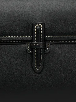 The Small Soft Clutch in Black Nappa