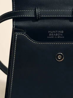 The Small Top Handle in Black Nappa