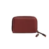 The Small Zip Wallet in Deep Red