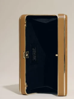 The Square Compact in Camel Suede