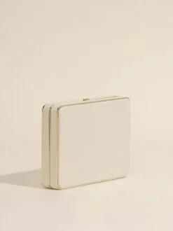The Square Compact in Oyster Nappa