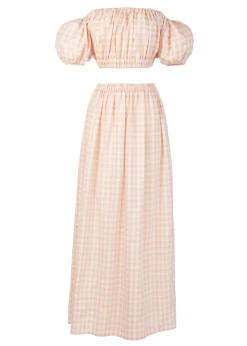 The Stella Set in Blush Gingham
