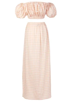 The Stella Set in Blush Gingham
