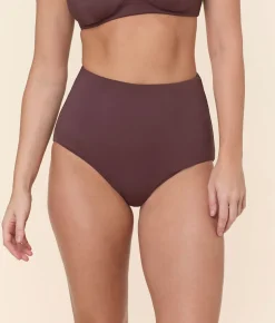 The Super High Waist Bikini Bottom in Mink