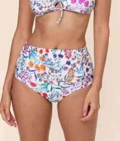 The Super High Waist Bikini Bottom in Botanical Floral