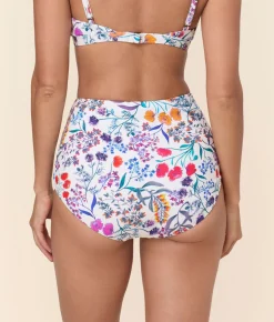 The Super High Waist Bikini Bottom in Botanical Floral