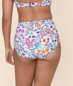 The Super High Waist Bikini Bottom in Botanical Floral
