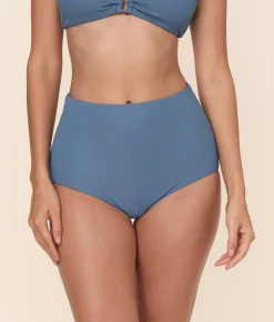 The Super High Waist Bikini Bottom in Slate