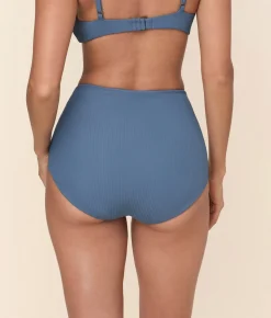 The Super High Waist Bikini Bottom in Slate