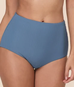 The Super High Waist Bikini Bottom in Slate