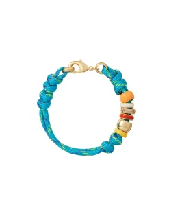 The Super Size Happy Cord Bracelet in Turquoise