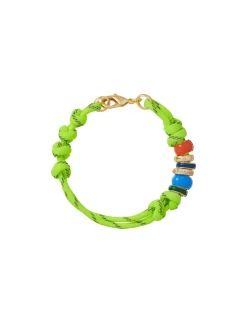 The Super Size Happy Cord Bracelet in Green