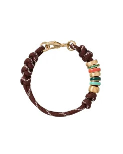 The Super Size Happy Cord Bracelet in Brown