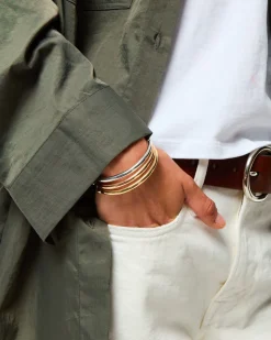 The Tubular Hinged Bracelet Trio