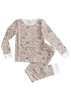 The Two Piece Pajama Set - Peach Blossom