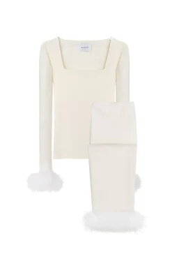 The Weekend Chic Set with Leggings in White