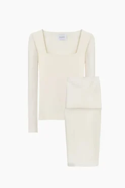 The Weekend Chic Set with Leggings in White