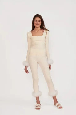 The Weekend Chic Set with Leggings in White