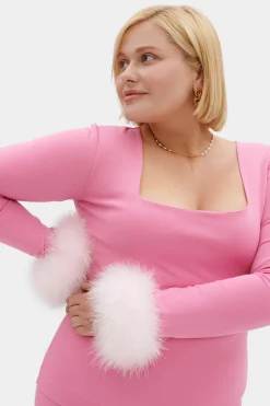 The Weekend Chic Set with Leggings in Pink