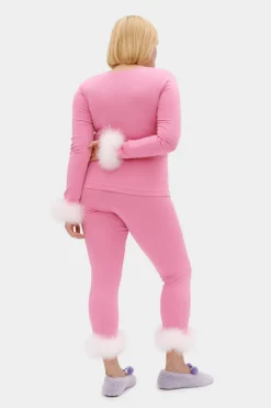 The Weekend Chic Set with Leggings in Pink