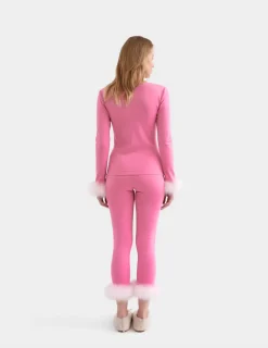The Weekend Chic Set with Leggings in Pink