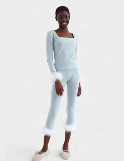 The Weekend Chic Set with Leggings in Blue